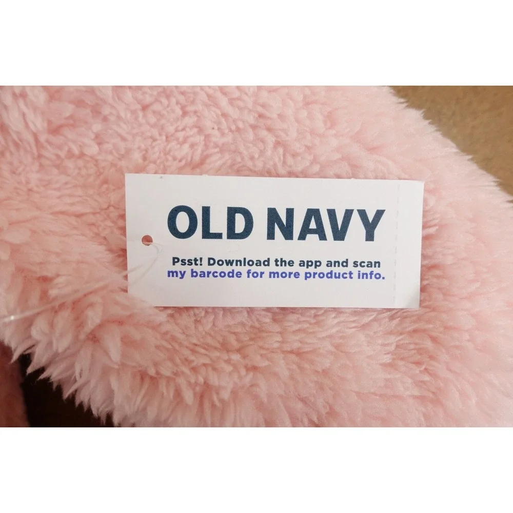 Old Navy Baby Girl Size 12-18 Months Pink Critter Costume Hooded One-Piece NWT